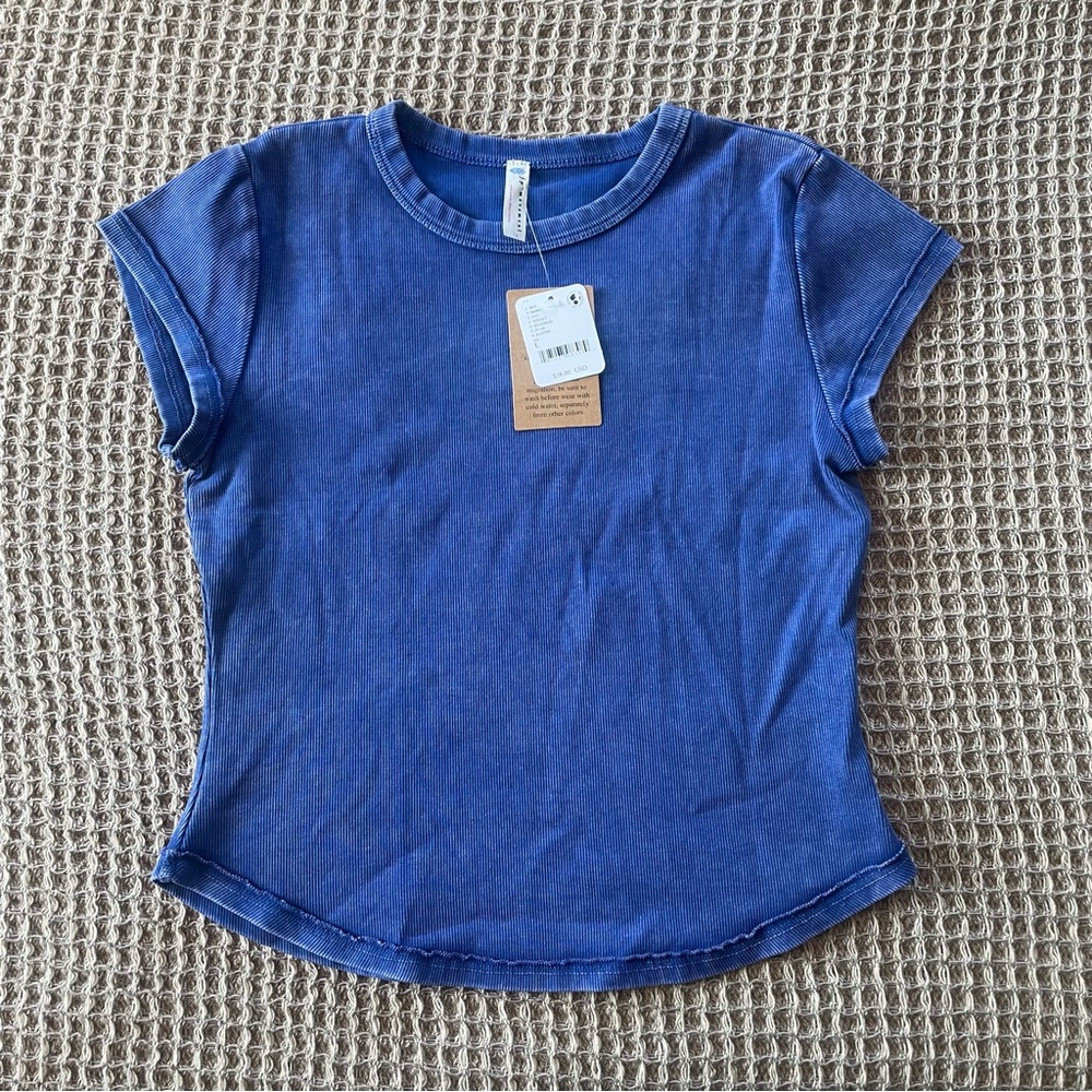 NWT Free People Movement Ribbed Baby Tee